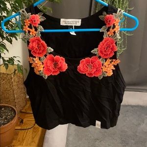 M+R Floral Crop Top